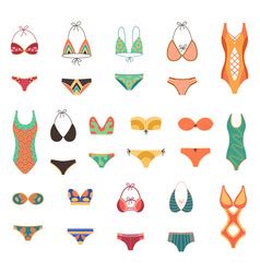 Collection Of Women In Bikini Royalty Free Vector Image