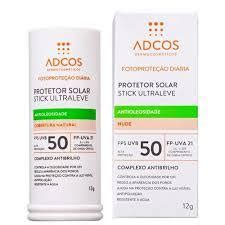 Protetor Solar Stick Ultraleve Fps Nude Adcos G Original Shopee