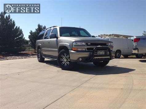 Wheel Offset Chevrolet Suburban Aggressive Outside Fender Stock