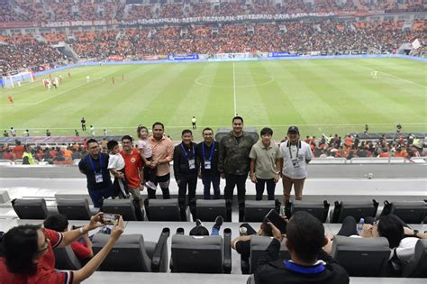 Menpora Dito Saksikan Serunya Laga Persija Jakarta Vs Persis Solo Di JIS