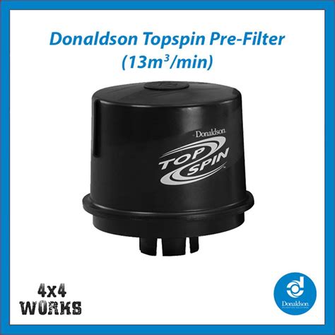 Donaldson Topspin Cyclone Head Snorkel Pre Filter 3 77mm High Flow