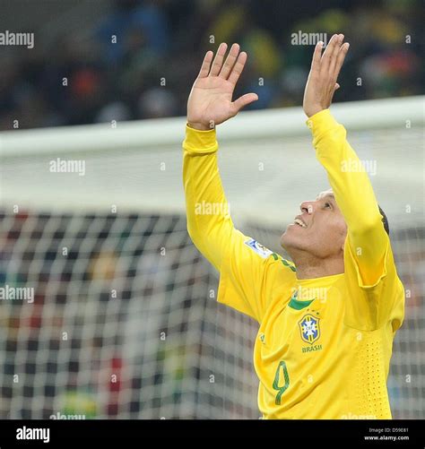 Brazil S Luis Fabiano Celebrates Scoring The During The Fifa