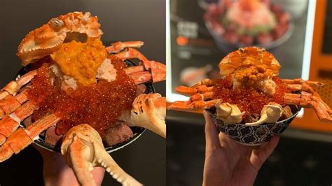 開丼全新3大菜單太犯規！整隻松葉蟹搭配角切牛排丼，滿滿蟹肉、蟹膏、海膽每日限量20份