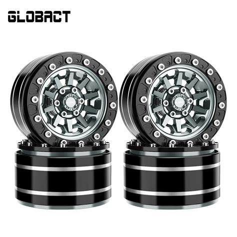 Globact 1 9in Beadlock Wheels Rim For 1 10 Rc Crawler Trx4 Trx6 Axial