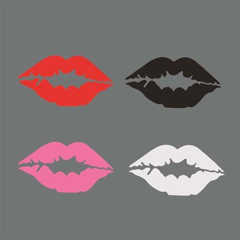 Satın Alın Exterior Accessories Lip Print Sticker Vinyl Stickers Red Lips Car Sticker Kiss Car