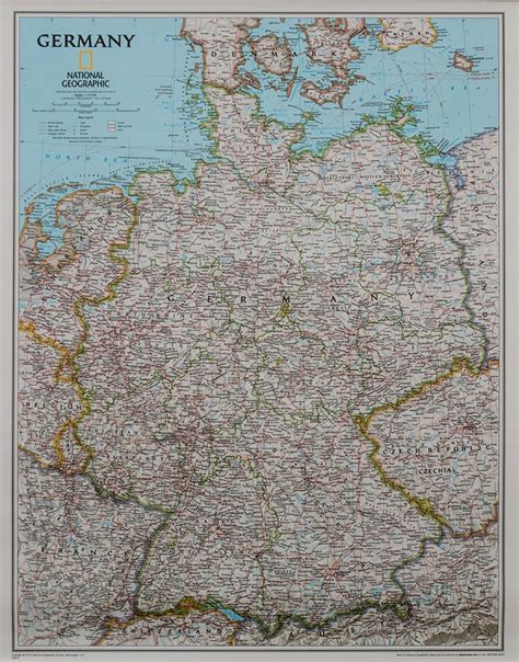 Niemcy Germany Mapa Ścienna Polityczna Arkusz Lam 9073307408