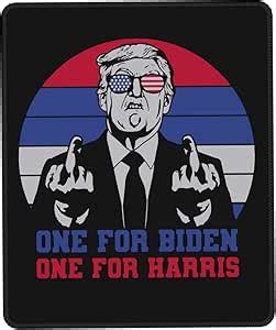 Amazon Fuck You Biden Funny Trump 2023 Middle Finger Mouse Pad Non Slip Rubber Base Mouse