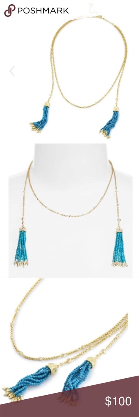 2xhp Kendra Scott Tassel Necklace In 2024 Tassel Necklace Beaded Tassel Necklace Necklace