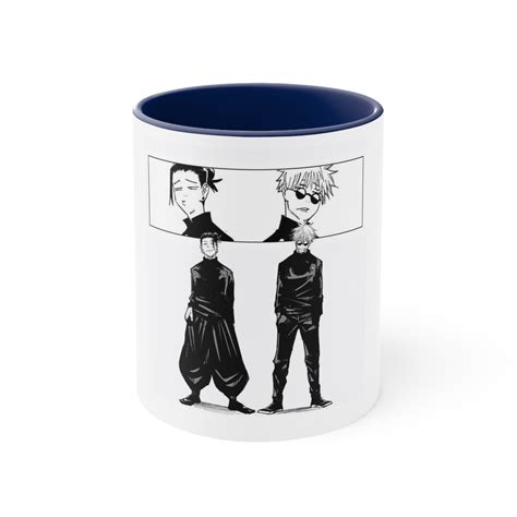 Accent Coffee Mug 11oz Jujutsu Kaisen Mug Satoru Gojo Mug Suguro