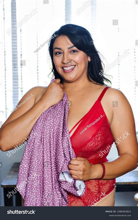 Sexy Female Model Brunette Latina Plus Stock Photo Shutterstock