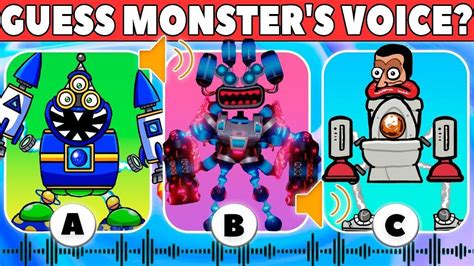 GUESS THE VOICE THE MONSTERS Nabnab But Wubbox Skibidi Toilet But