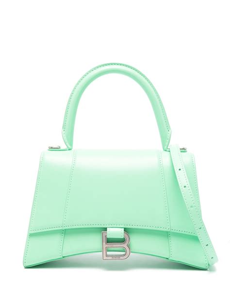 Balenciaga Small Hourglass Tote Bag Green Farfetch