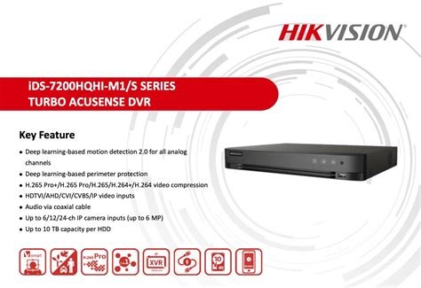 Ids Hqhi M S Hivision Turbo Acusense Dvr Onvif In