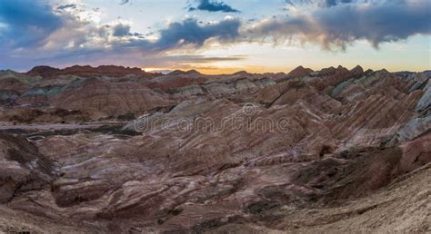 Sunrise View of Rainbow Mountains in Zhangye Danxia National Geopark ...