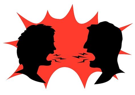 Homem Comendo O Outro - Homem e mulher gritando um com o outro | Vetor Premium