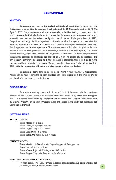 (PDF) PANGASINAN HISTORY