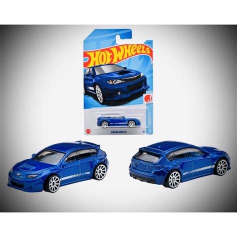 風火輪 小汽車 模型車 Hot Wheels SUBARU WRX STI 速霸陸 五門掀背 小鋼砲 22B 經典藍色 蝦皮購物
