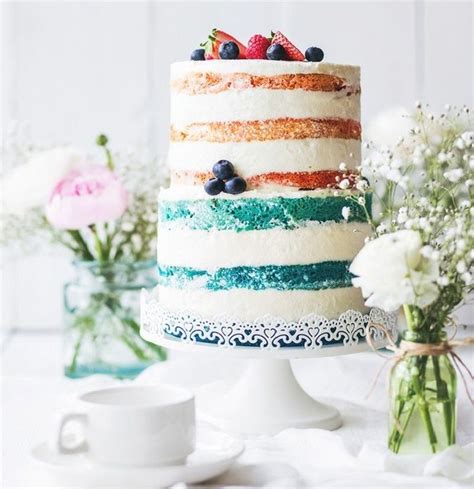Idées de gâteau anniversaire tendance le naked cake ou gâteau nu Idée gateau Wedding
