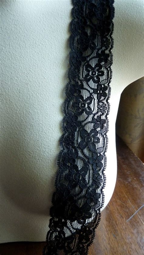 Yds Black Stretch Lace For Knickers Garters Lingerie Etsy