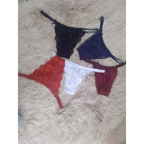 Kit Calcinhas Em Renda Revenda Lingerie Feminina Moda Intima Ref Shopee Brasil