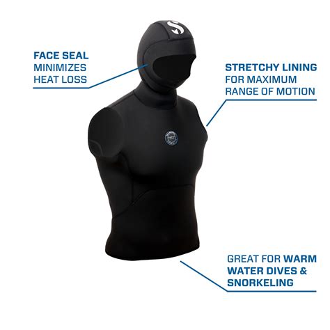 Everflex Yulex® Dive Hooded Vest 2mm Scubapro