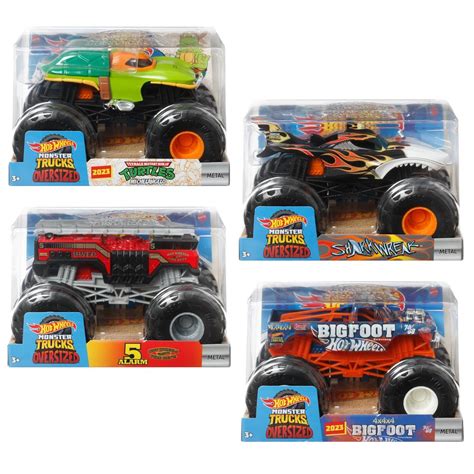 Hot Wheels Monster Trucks Scale Mix Vehicle Case Of