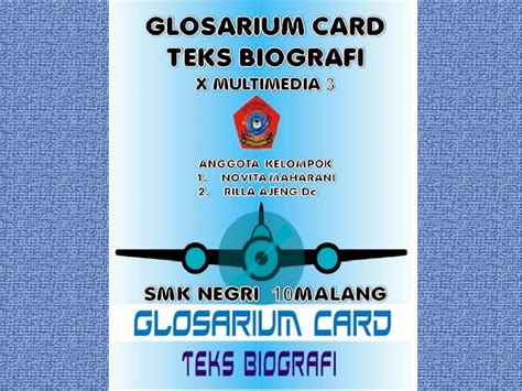 Ppt Glosarium Card Teks Biografi Novita Maharani Rilla Ajeng Xmm