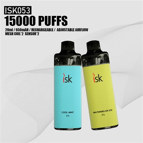 Isk Puffs Disposable Vape Pod Empty Cartridges With Adjustable