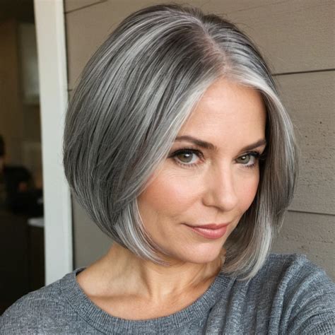 Timeless Grey Hairstyles For Women Over 50 DIGIDIA