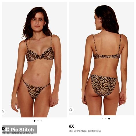 Vix Swim Nwt Vix Paula Hermanny Kimi Erin Knotrafa Leopard Bikini