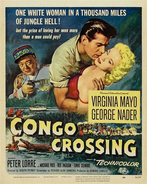 Congo Crossing 1956 Film Posters Vintage Movie Posters Vintage