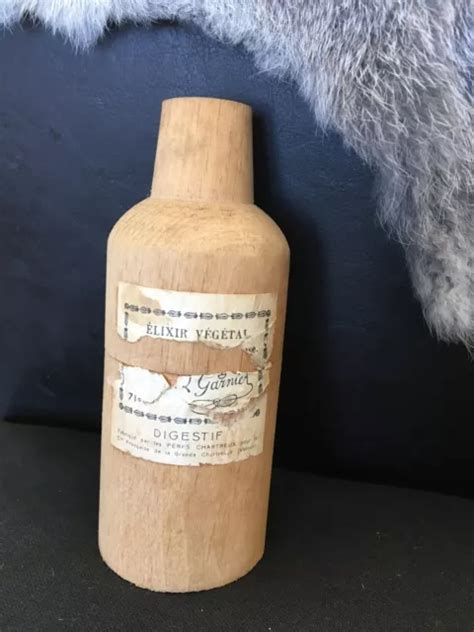 Ancienne Bouteille Elixir Vegetal Digestif Pere Chartreux Garnier