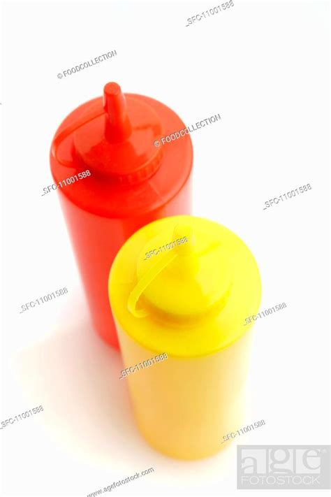 Plastic Ketchup And Mustard Bottles Stock Photo Picture And Royalty