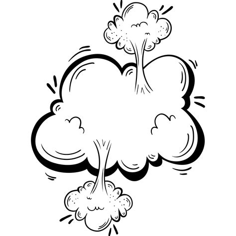Smoke Cloud Pop Art Style 24090515 Png