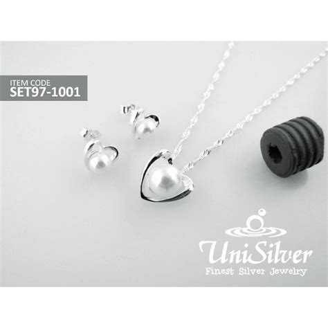 Unisilver 925 Sterling Set Of Jewelry Set97 1001 Shopee Philippines