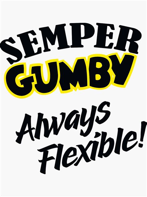 "Semper Gumby Podcast About" Sticker for Sale by cecani | Redbubble