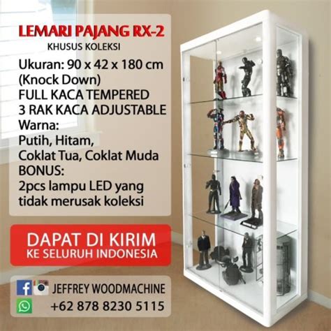 Jual LEMARI PAJANG KACA RX PUTIH LEGO HOT TOYS READY STOCK Putih Jakarta Pusat Jeffrey