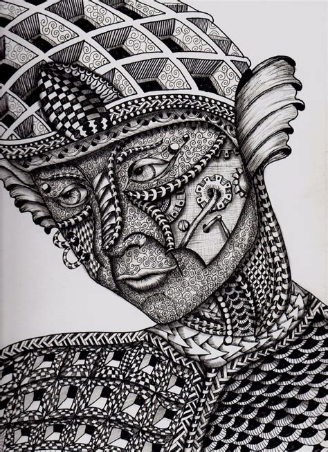 Zentangle Face Zentangle Pictures To Draw Zentangle Patterns