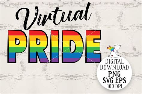Happy Pride Virtual Pride Rainbow Lgbt Gay Party Lgbtq Illustrations Design Bundles