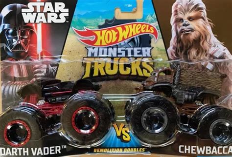 Hot Wheels Monster Trucks Star Wars Darth Vader Chewbacca Envío gratis
