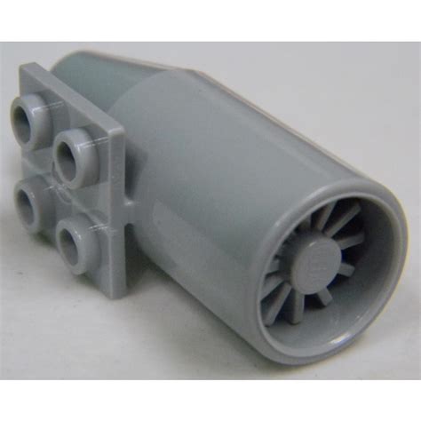 Lego Medium Stone Gray Plane Jet Engine With Medium Stone Gray Center