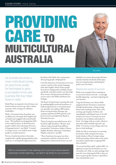 Providing Aged Care To Multicultural Australia Home Caring Franchise