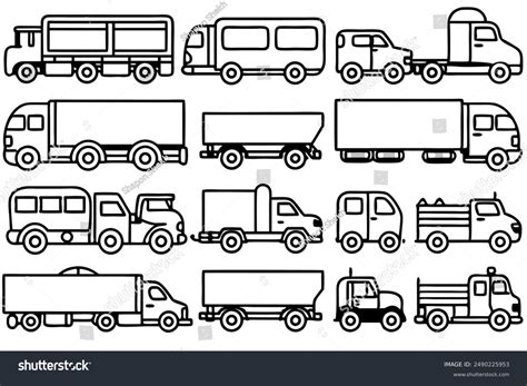 truck  art design illustration commercial stock vector royalty