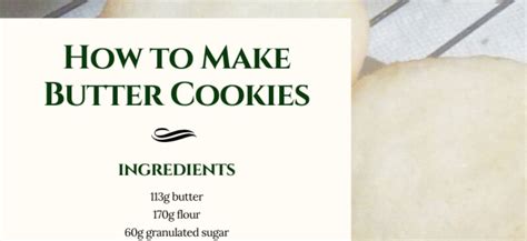 How To Make Butter Cookies The Lily Cafe