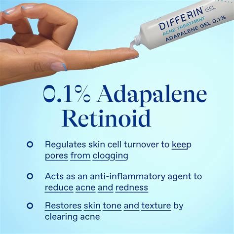 Differin Adapalene Gel 01 Tratamiento de acné 15 gramos 60 días de