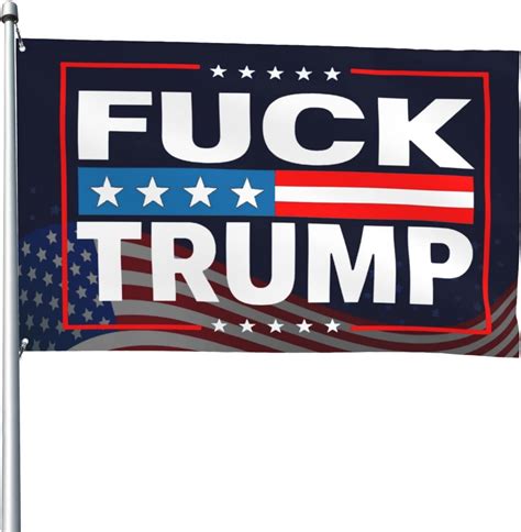 Amazon Fuck Donald Trump Flag X Feet Vivid Color And Fade Proof Outdoor Flag Garden