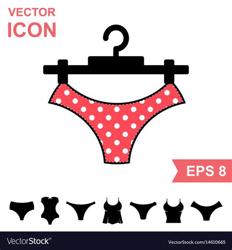 Set Of Lingerie Icon On White Background Vector Image