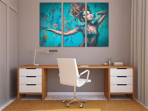 Sexy Naked Woman Extra Large Canvas Wall Art Printable Nude Etsy