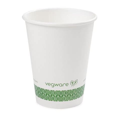 Vegware Kompostierbare Hei Getr Nkebecher Cl Wei Ve St Ck