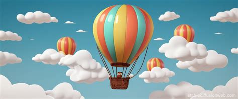 Animated Hot Air Balloon Prompts Stable Diffusion Online